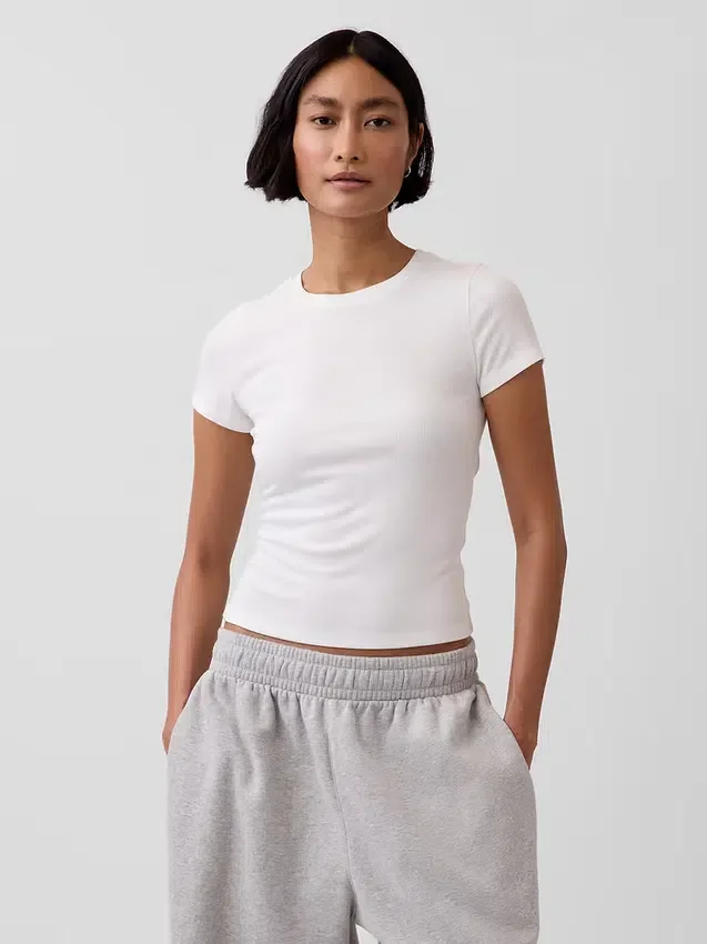 Mini-Ripp-Pyjama-T-Shirt