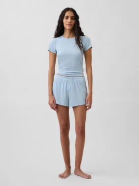 Mini-Ripp-Pyjama-T-Shirt