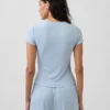 Mini-Ripp-Pyjama-T-Shirt