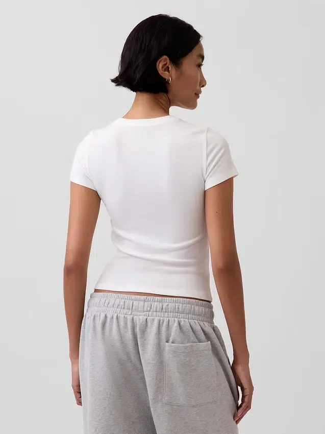 Mini-Ripp-Pyjama-T-Shirt