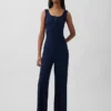 Mini-Ripp-Spitzen-Henley-Pyjama-Oberteil