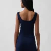 Mini-Ripp-Spitzen-Henley-Pyjama-Oberteil