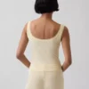 Mini-Ripp-Spitzen-Henley-Pyjama-Oberteil