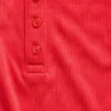 Mini-Ripp-Spitzen-Henley-Pyjama-Oberteil
