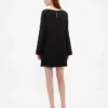 Mini-Shift-Kleid mit U-Boot-Ausschnitt