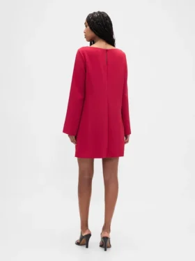 Mini-Shift-Kleid mit U-Boot-Ausschnitt