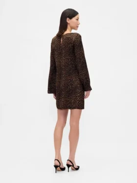 Mini-Shift-Kleid mit U-Boot-Ausschnitt