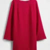Mini-Shift-Kleid mit U-Boot-Ausschnitt