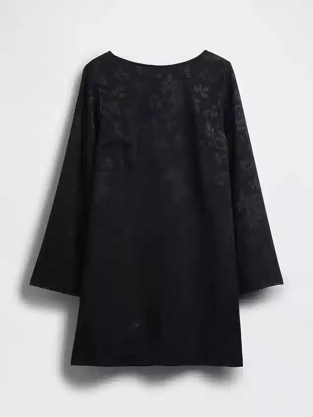 Mini-Shift-Kleid mit U-Boot-Ausschnitt