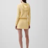 Mini-Skort aus 100 % Baumwolle im Zopfmuster