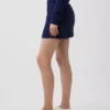 Mini-Skort aus 100 % Baumwolle im Zopfmuster