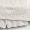 Mini-Skort aus 100 % Baumwolle im Zopfmuster