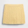 Mini-Skort aus 100 % Baumwolle im Zopfmuster