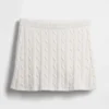 Mini-Skort aus 100 % Baumwolle im Zopfmuster