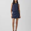 Mini-Skort aus Leinenmischung