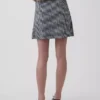 Mini-Skort aus Leinenmischung