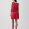 Mini-Skort aus Leinenmischung