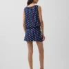 Mini-Skort aus Leinenmischung