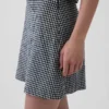 Mini-Skort aus Leinenmischung