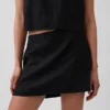 Mini-Skort aus Leinenmischung