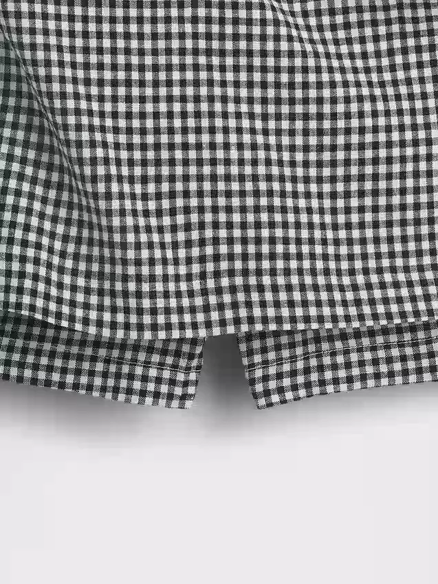 Mini-Skort aus Leinenmischung