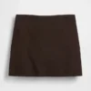 Mini-Skort aus Leinenmischung