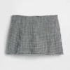 Mini-Skort aus Leinenmischung