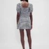 Mini-Skort aus Leinenmischung mit niedriger Leibhöhe