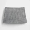 Mini-Skort aus Leinenmischung mit niedriger Leibhöhe