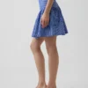 Mini-Skort aus Popeline mit tief sitzendem Bund