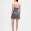 Mini-Skort mit Fischgrätenmuster