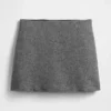 Mini-Skort mit Fischgrätenmuster