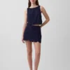 Mini-Skort mit Lochstickerei