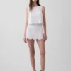 Mini-Skort mit Lochstickerei