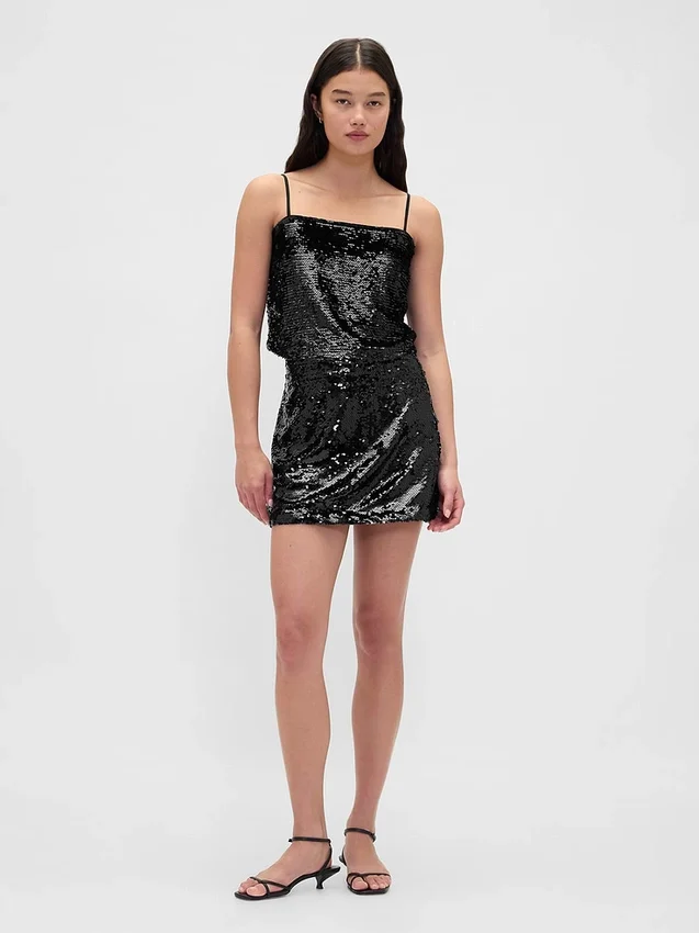 Mini-Skort mit Pailletten