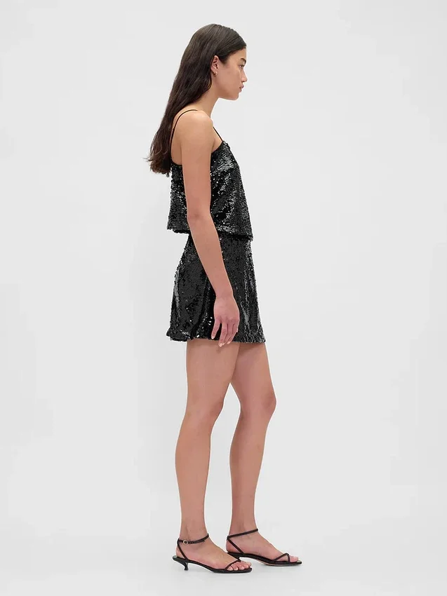 Mini-Skort mit Pailletten