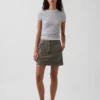 Mini-Utility-Skort mit hoher Leibhöhe