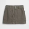 Mini-Utility-Skort mit hoher Leibhöhe