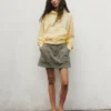Mini-Utility-Skort mit hoher Leibhöhe