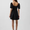 Minikleid aus Popeline mit Flatterärmeln