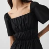 Minikleid aus Popeline mit Flatterärmeln