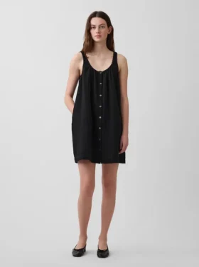 Minikleid mit Knopfleiste vorne