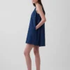 Minikleid mit Knopfleiste vorne