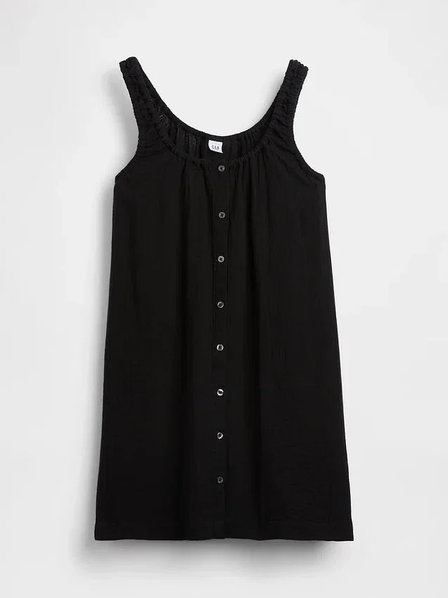 Minikleid mit Knopfleiste vorne