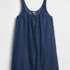 Minikleid mit Knopfleiste vorne