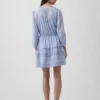 Minikleid mit Spitzenbesatz