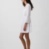 Minikleid mit Spitzenbesatz