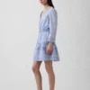 Minikleid mit Spitzenbesatz