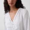 Minikleid mit Spitzenbesatz