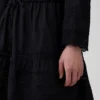 Minikleid mit Spitzenbesatz